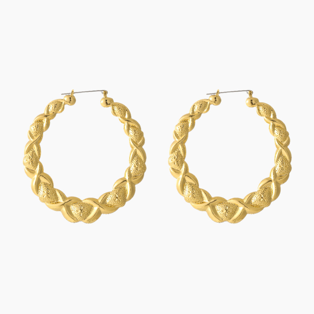 XOXO Hoop Earrings